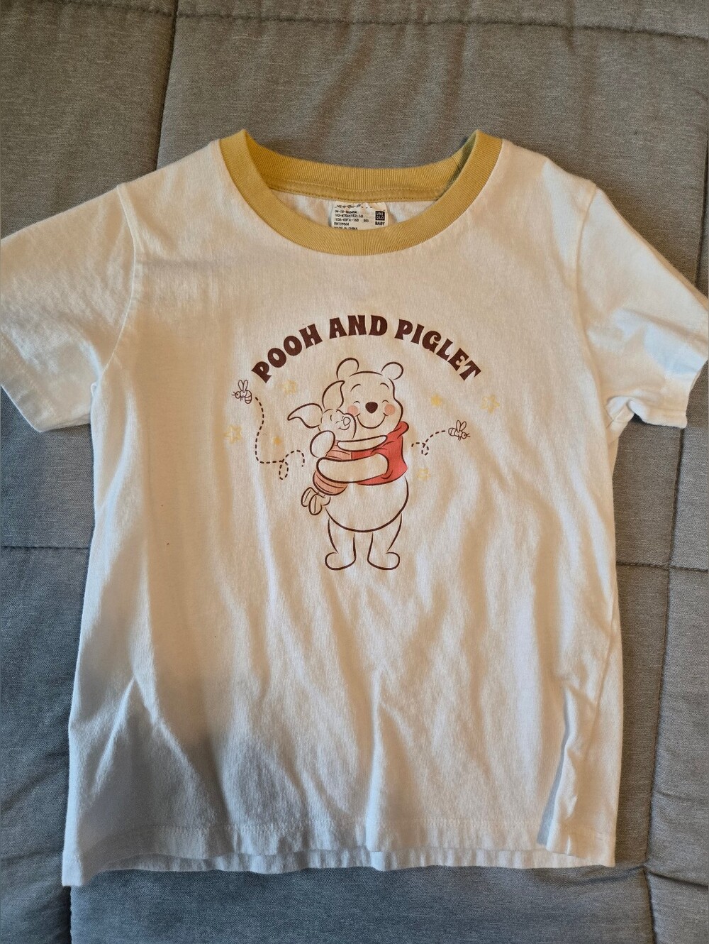 Uniqlo Baby Yellow Crew Neck Tee - 3Y